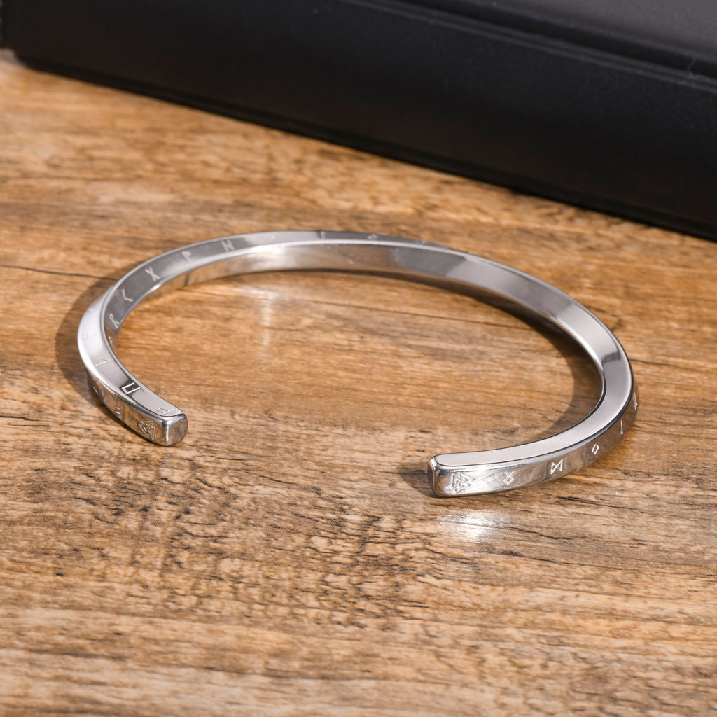 Viking Thunder Hammer Stainless Steel Cuff Bracelet