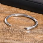 Viking Thunder Hammer Stainless Steel Cuff Bracelet