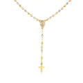 Virgin Mary Rosary Necklace with Crucifix Cross