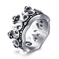 King Crown Stainless Steel Statement Ring