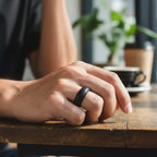 2-Piece Men's Tungsten & Silicone Ring Set