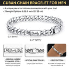 Stainless Steel Cuban Link Bracelet