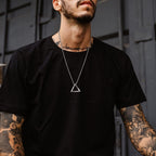 Stainless Steel Viking Valknut Rune Pendant Necklace