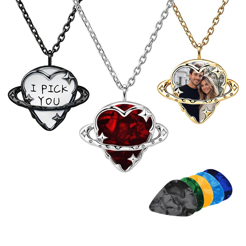 Orbit Guitar Pick Holder Necklace for Guitarists