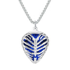 Skull pendant guitar pick holder necklace with stainless steel chain